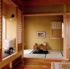 Japanese Bathroom, Japanese Home Design, Tatami Room, Japanese Style House, Japanese Interiors, Japanese Interior Design