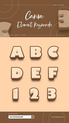 some type of font and numbers that are in the shape of letters with different shapes