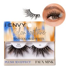 PRICES MAY VARY. Become your most vibrant self with our Color Couture Collection Lashes. Perfect for festivals, fantasy, special occasions, or just because you can- these bright, beautiful lashes will make your eyes take center stage with little to no effort. High-quality Eye Lashes: These colored eyelashes feature with premium faux mink fibers and soft cotton lash band. Bring you a lightweight and comfortable eye makeup experience i-ENVY offers an array of options to get the look of lash extens Eyelash Tinting, Mink Colour, Beautiful Lashes, Magnetic Lashes, Individual Lashes, Faux Mink Lashes, Fake Eyelashes, Colour Tint, Makeup Tools Brushes