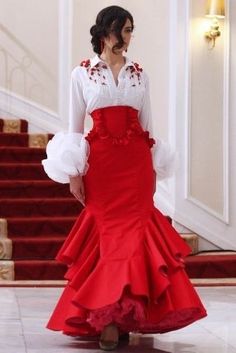 Flamenco Inspired Outfit, Spain Costume, Spanish Beauty, Flamenco Fashion, Flamenco Costume, Flamenco Skirt, Spanish Dress, Flamenco Dress, National Clothes