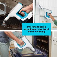 Get an all-around clean on sealed floors, shower doors, and a variety of other surfaces with the Multipurpose Steam Cleaning System with 6 Attachments. The corded steam cleaner is designed to kill up to 99.9% of germs while removing dirt and grime. Its versatile design quickly converts from a mop to a handheld cleaner with the push of a button for top-to-bottom cleaning. Built for easy operation, various attachments can be used in tandem with the handheld unit to help you efficiently finish chor Steel Bed Design, Camper Interior Design, Apartment Vibes, Apartment Stuff, Window Squeegee, Cleaning System, Steam Cleaner, Diy Home Cleaning, Start Cleaning