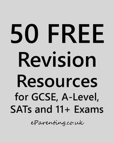 50 free revision resources for gcse a - level, sats and 11 + exam