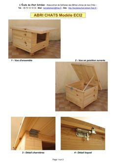 the instructions for how to build a wooden chest