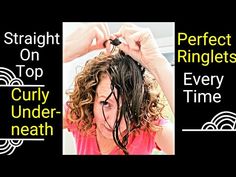 How To Part Curly Hair, Add Volume To Flat Hair, Flat Curls, Curly Hair Dos, Curly Styling, Define Curls, Ribbon Curls