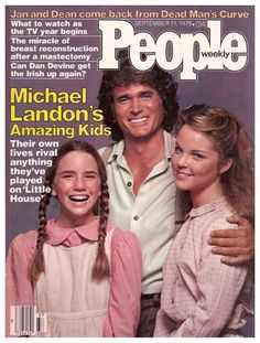 the cover of people magazine with michael landon's amazing kids and his mother