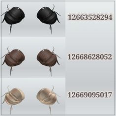 four different types of ticks with numbers on each side and the same type of tick