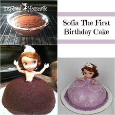 there are pictures of cakes that have been made to look like princesses