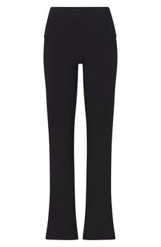 These go-to lounge pants from Kim Kardashian's SKIMS line are cut from soft cotton jersey with a deep fold-over waist. 32" inseam; 19" leg opening; 10" front rise; 13 1/2" back rise (size Medium) 90% cotton, 10% elastane Machine wash, tumble dry Imported Modern Family, Eye Clothing, Pants Png, Fold Over Yoga Pants, Clothing Staples, Sophomore Year, Yoga Pants Outfit, Yoga Studio, Move In