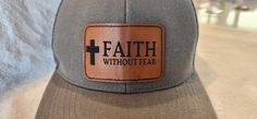 Faith without FEAR Hat. It comes in gray but if you message me a color I likely can get it. Faith Hats, A Color, Message Me, Trucker Cap, Color Me, Halloween Shopping, Get It, Caps Hats, Accessories Hats