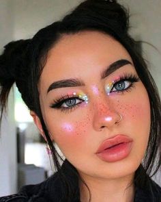 Edc Makeup Ideas Festivals, Glitter Tears, Coachella 2024, Mekap Mata, Real Barbie, Rave Fits, Doll Eye Makeup