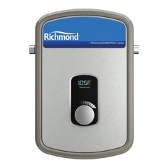 With its smooth performance and intelligent design, this water heater sets a standard!The Richmond Essential RMTEX-08 tankless electric water heater offers efficiency and convenience for your hot water needs. This on-demand water heater is a reliable source of warm water for multiple-point-of-use applications. It features an external digital display, allowing for precise temperature control and easy monitoring. You can adjust the temperature in increments of 1 degree Fahrenheit (ranging from 80 to 140 degrees) to suit your preference.Integrated with robust copper immersion heating elements, it enhances heat conductivity and provides strong resistance to corrosion for this electric water heater. Not only that, but it also has a compact style, suitably fitting into your designated space. Fur Tankless Hot Water Heater, Water Heaters, Solar Technology, Electric Water Heater, Electric Heater, Tankless Water Heater, Water Heating, Hot Water Heater, Heating Element