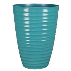 The Tall wave planter is a beautiful planter that is durable and lightweight. It is made from recycled polyresin and coated with UV inhibitors to minimize fading. No drilling is required as “easy knock-out” drainage holes are molded in for both indoor and outdoor use. Style Selections Round 15.59-in W x 21.65-in H Green Resin Contemporary/Modern Indoor/Outdoor Planter | PLB0116PAG Plastic Planter, Window Box Plants, Outdoor Urns, Resin Planters, Indoor Outdoor Planter, Plastic Windows, Plastic Planters, Outdoor Planter, Planter Stand