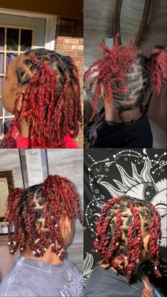 #locstyles #locstylesforwomen #locs #redlocs #3chair #naturalhair #dreadstyles #dreads #dreadlocks Pretty Locs, Loc Goddess, 3c Hair, Cute Dreads, Cool Instagram Pictures, Loc Styles, Instagram Pictures, Locs, Hair Inspo