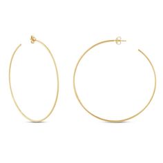 Styled in 14K yellow gold, these open hoop earrings for her are a stand-out accessory. The earrings are approximately 60mm in diameter and secure with friction backs. Modern Yellow Gold Open Hoop Earrings, Yellow Gold Open Circle Hoop Earrings, Modern Yellow Gold Open Circle Hoop Earrings, Jewelry Advice, Open Hoop Earrings, Large Hoop Earrings, Accessories Jewelry Earrings, Earring Backs, Cultured Pearls