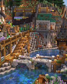 Minecraft Id, Minecraft Castle Designs, Minecraft Kingdom, Minecraft Steampunk, Minecraft Tutorials, Minecraft Mansion, Minecraft Structures