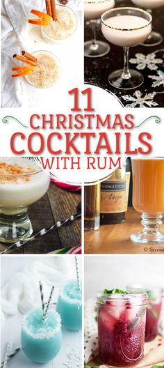 christmas cocktails with rum in them