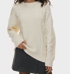 Nwt Aritzia Sunday Best Peggy Sweater In Whisper White Peggy Sweater Aritzia, Aritzia Peggy Sweater, Peggy Sweater, Thanksgiving Ootd, Big Comfy Sweaters, Best Sweaters, Sweater Aritzia, Aritzia Sweater, Denim Short Dresses