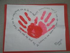 a handprinted valentine's day card with the words, everything you do is be in my heart