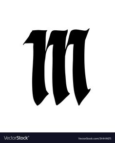 the letter t in gothic style