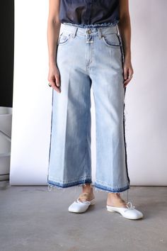 Mom Denim, Become Better, Raquel Allegra, Relaxed Jeans, Honolulu Hawaii, Pleats Please Issey Miyake, Denim Style, Dresses Pants, Wide Legs