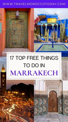 the top free things to do in marrakeh