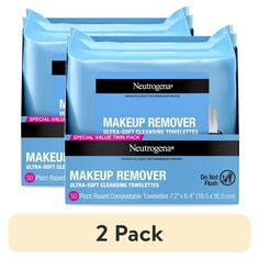 Cleanse skin and remove makeup in one easy step with Neutrogena Makeup Remover Face Wipes. These soft and gentle pre-moistened facial cleansing wipes effectively dissolve all traces of dirt, oil and makeup--even waterproof mascara-- for clean, fresh looking skin every day. Our waterproof makeup remover features an effective micellar-infused, triple emollient formula that leaves skin feeling refreshed, nourished, conditioned and refreshingly clean with no heavy residue. These cleansing facial towelettes also remove sweat, sunscreen, and pollution from skin with no need to rinse after use. These daily face wipes are formulated to be gentle on the sensitive eye area. The makeup removing wet wipes are formulated without phthalates, parabens, sulfates, alcohols, soaps, or dyes and are ophthalmo Waterproof Makeup Remover, Facial Cleansing Wipes, Neutrogena Makeup Remover, Makeup Removing, Face Wipes, Neutrogena Makeup, Face Cleansing, Makeup Remover Wipes, Makeup Wipes