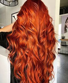 Bright Ginger Hair Color, Ariel Hair Color, Red And Ginger Hair, Copper Long Hair, Long Copper Hair, Copper Orange Hair, Red Ginger Hair, Red Hair Long, Bright Copper Hair