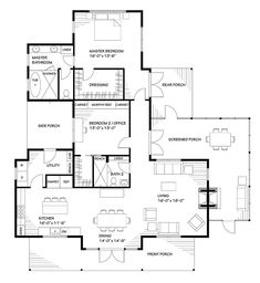 the floor plan for a two bedroom apartment with an attached kitchen and living room area