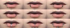 multiple images of lips with different shapes and sizes