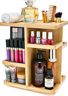 Business is our speciality   NEW 360 Rotating Makeup Organizer Cosmetic Shelf Holder Bamboo Wood Make up Storage FEATURES Bamboo Wood 360° Makeup Organizer - Rotating Carousel for Cosmetics, Skin Care, Vanity and Bathroom Storage 360° Cosmetic Organizer (Bamboo): Organize your skincare, makeup, Cosmetics, Beauty Products, toiletries, and more with this sorbus rotating bathroom counter organizer with makeup brush holder on a Carousel Lazy Susan ba Rotating Makeup Organizer, Bathroom Counter Organization, Bamboo Makeup, Make Up Storage, Care Organization, Shelf Holders, Makeup Holder, Closet Kitchen, Cosmetic Display