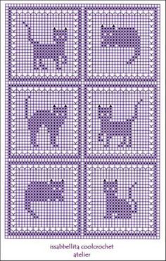 a cross stitch pattern with two dogs on them