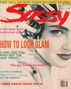 a magazine cover with a woman's face on it