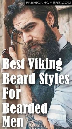 Mens Viking Beard Styles, Viking Beards Men, Braided Beards Men, Beard Braids Men, Viking Beard Braid, Bearded Men Fashion, Long Hair And Beard Styles, Beard For Round Face, Viking Beards