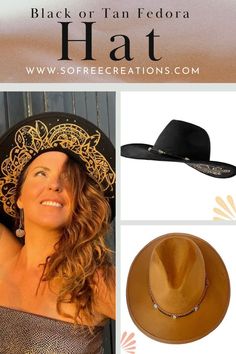 These magical hats are hand painted under the brim to create your aura fashion. Fedora Hat, Photo Gifts