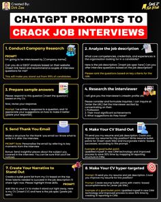 🌟 Ready to land your dream job? Check out these top 8 tips to make your CV shine and ace that interview! What’s your go-to strategy for interview prep? Share below! 👇 #CareerGoals #JobHunt #InterviewTips #CVMakeover #GetHired #artificialintelligence #chatgpt Live Chat Assistant Jobs, Tips For Job Interviews, Job Searching Tips, How To Conduct A Job Interview, Tips For Job Hunting, Computer Networking Basics, Marketing Plan Infographic, Interview Help, Work Folders