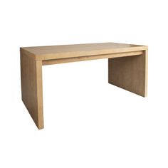 a wooden table on a white background