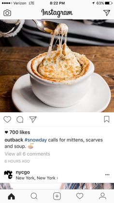 the food is being served on the twitter account for instagrams, and it looks like they are going to eat