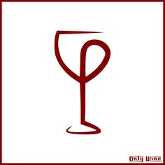 a red wine glass sitting on top of a white table next to a red frame