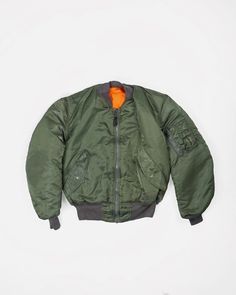 MA-1 Flight Jacket / OD – Front General Store Ma1 Jacket, Ma 1 Jacket, How To Stretch Shoes, Flight Jacket, General Store, Flight, Made In Usa, How To Wear, Clothes