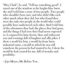 a poem written in black and white with the words, they claps, he said't tell me something good