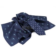 Custom Airplane Pattern 🛩️: Stand out with a unique, custom design.
High-Quality Silk Material 🪡: Made from 16MM Silk Twill and Silk Jacquard Fabric.
Perfect for Pilots and Crew 👨‍✈️: Classic navy blue color.
100% Handmade ✋: Exceptional craftsmanship.
Custom Logo Accepted 🏷️: Add your personal touch.
Set Includes 🎁: Necktie (148x8CM) and Scarf (60x60CM).
Elevate your wardrobe with our executive premium paisley scarf and designer tie set. Perfect for any occasion! 🕴️ Pure Silk Scarf, Silk Material, Silk Twill, Navy Blue Color