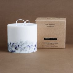 Build a bridge over troubled waters and come to the calm side with this Juniper & Limonium 3-Wick Candle. This large candle is hand-poured with soy wax, then decorated with Limonium flowers from Latvian meadows and forests. This soy wax candle is created using only the finest ingredients including natural soy wax, the finest cotton wick, and recyclable cardboard packaging. This botanical candle burns and creates a tunnel to illuminate the dried herbs within. Fragrance: Juniper | Volume: 1700ml | Dried Flower Candles, Build A Bridge, Botanical Candle, Lemon Candle, Soy Beans, Large Candle, Large Candles, 3 Wick Candles, Flower Candle