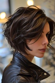 Pixy Bob, Medium Hair Length Cuts, Short Hairstyle Women Round Face, Feminine Short Hair, Modern Bob Hairstyles, Modern Bob, Messy Short Hair, Edgy Short Hair, Bob Hairstyles For Fine Hair