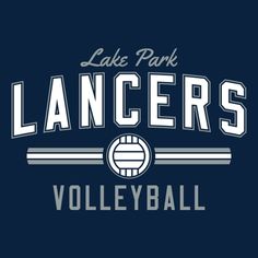 the logo for lake park lancers volleyball