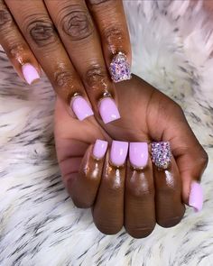 Purple Butterfly Nails Short Square, Lavender Nails With Design Short, Shorties Nails Purple, Cute Short Nail Sets Pink, Birthday Nail Ideas Acrylic Short, Short Nail Designs Purple, Purple Nail Designs Short, Lavender Nails Short, Shorties Acrylic Nails Square