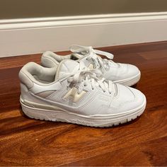 Silver Birch. No Box. No Marks Only Worn Twice New Balance White, Silver Birch, New Balance Shoes, Cream White, Womens Shoes Sneakers, New Balance, Shoes Sneakers, Cream, Women Shoes