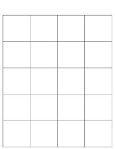 a blank square is shown in the form of a grid with four squares on each side