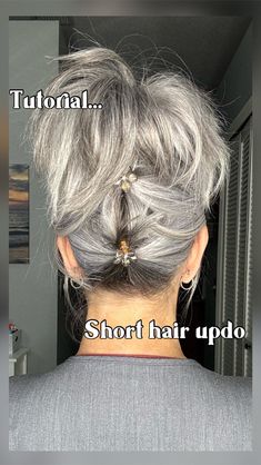 First of many short hair updo styles. #tranformationtuesday What do you want next? Vote below ⬇️ #hairtutorial #hairtransformation… | Instagram Hair Updo Styles, Fine Hair Updo, Short Hair Updo Tutorial, Hair Updos Tutorials, Short Hair Up, Updo Styles, Chin Length Hair, Hairdos For Short Hair