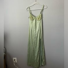 Never Worn!! Bought For Bachelorette Trip. Sage Green Midi Dress, Dress Skirts, So Fetch, Bachelorette Trip, Wants And Needs, Urban Outfitters Dress, Green Midi Dress, Sage Green, Dress Skirt