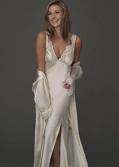 Luxury silk nightgown Elegant Silk Sleepwear With V-neck, Elegant Silk V-neck Sleepwear, Elegant V-neck Silk Sleepwear, Elegant Wedding Night Gown With Delicate Lace, Elegant Evening Nightgown With Lace Bodice, Elegant Lace Bodice Nightgown For Evening, Elegant Night Dress With Lace Bodice, Elegant V-neck Nightgown, Elegant Lace Trim Gown For Wedding Night